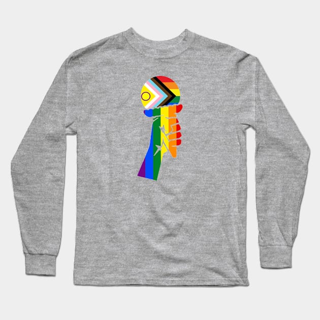 Intersex Flag Scoops Long Sleeve T-Shirt by Matt and Mattinglys Ice Cream Social